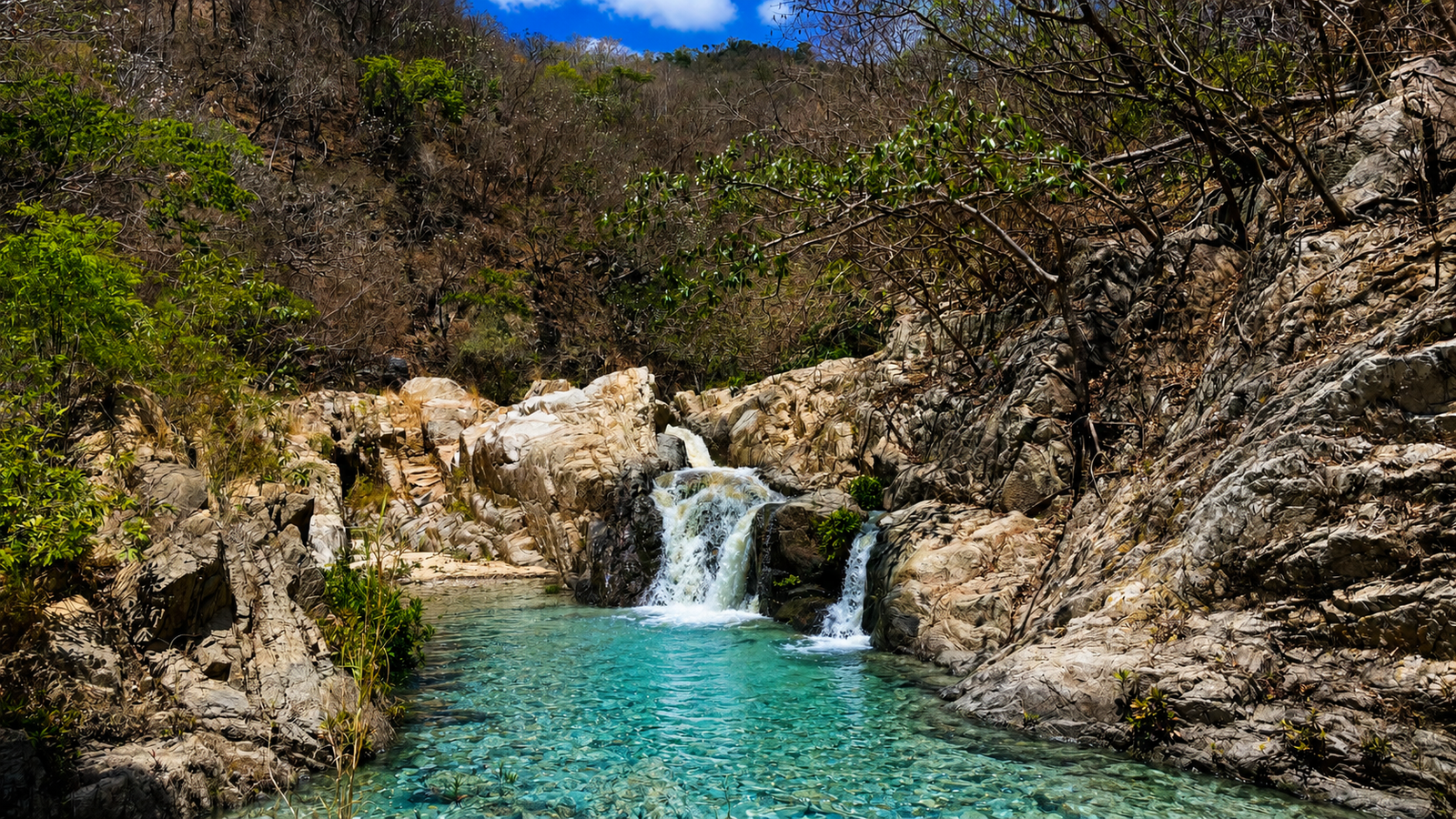 Hidden waterfalls